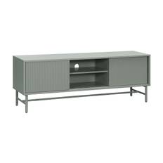 Matterhorn Smal tv-bänk med förvaring 40 cm djup 157 bred 58 hög - Grön TV bänk & mediabänk