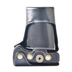 Canon EOS M6 aftageligt PU læder etui - Sort