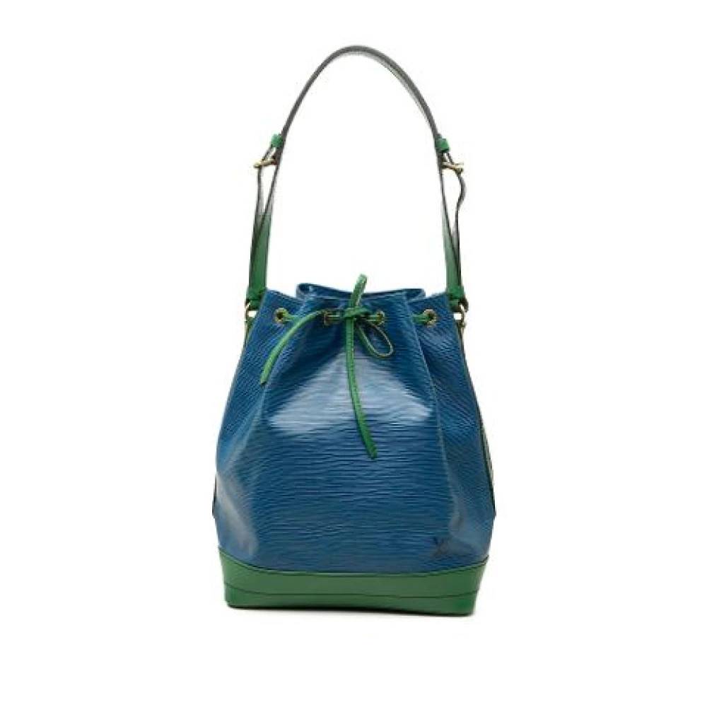 Louis Vuitton Vintage Pre-owned Noe Bucket Bag - Vintage - Dame - Blå - ONE SIZE - Uld