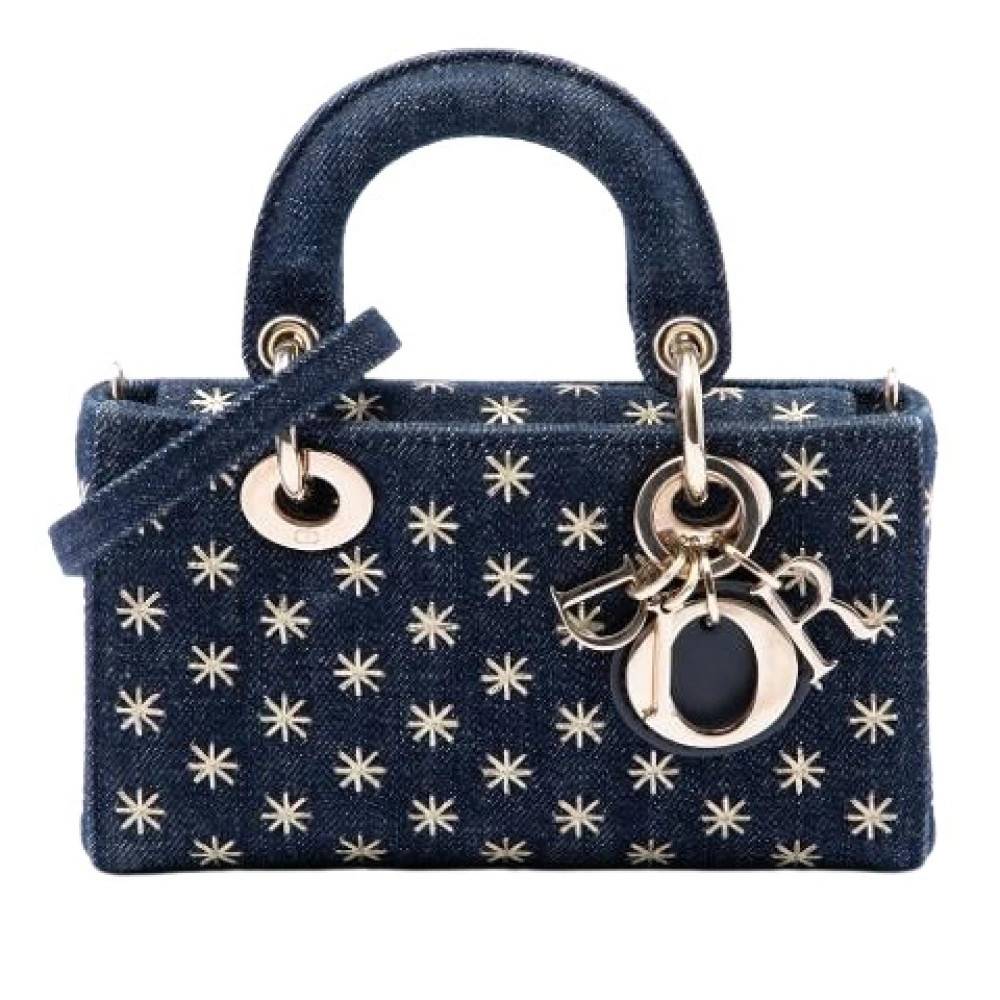Dior Vintage Pre-owned Lady D-Joy Mini Bag - Vintage - Dame - Blå - ONE SIZE - Denim