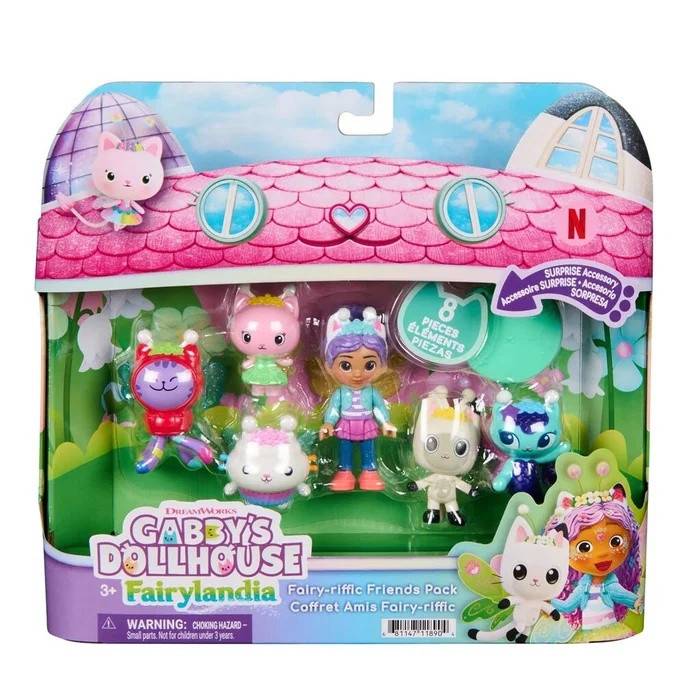Gabby's Dollhouse Fairy-riffic Friends Figurpaket - Gabbys Dollhouse - Leksaksaffären
