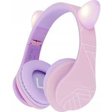 Powerlocus BT Headphones P2 Kids Cat Ears Purple/P