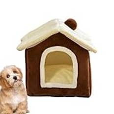 Kitten Houses Indoor Cats, Semi Enclosed Cats Bed Cave, House Shape Soft Kitten Bed Cave, Waterproof Pet Furniture, Cat Houses Indoor Cats, Easy To Use, Portable for Dogs Other Pets