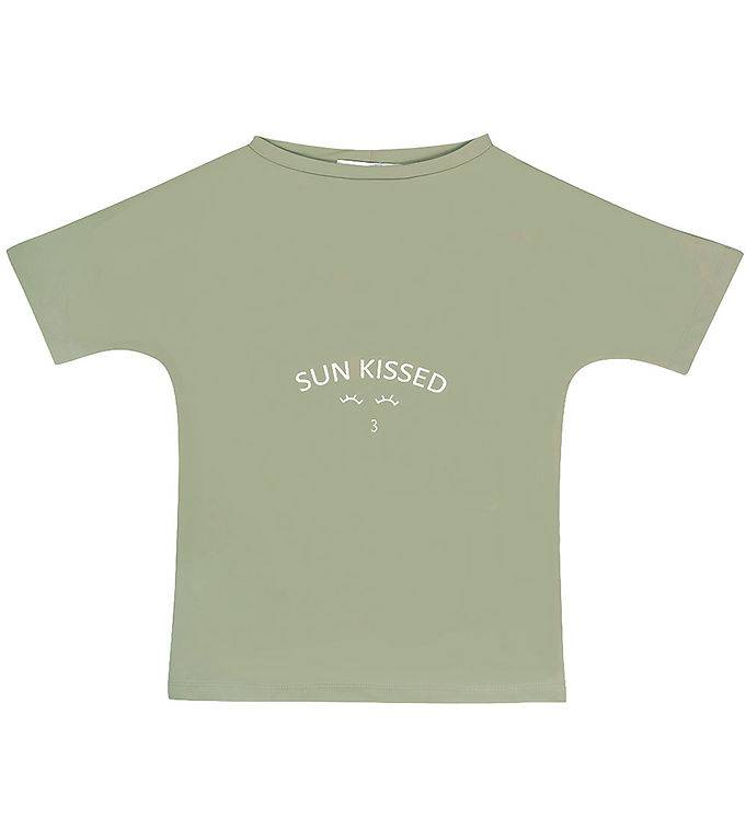 Petit Crabe Badtröja - Luna - UV50+ - Olive - Petit Crabe - 3-4 år (98-104) - Badkläder