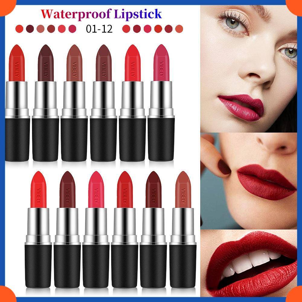 18 färger vattenfast matt läppstift professionell makeup