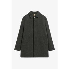 Brixtol Textiles | T-Coat Wool Dark Grey