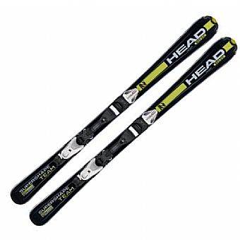 Head SuperShape Team Lr. 4,5 JR. ski - Sort og gul - 117 cm - Sort m/lime