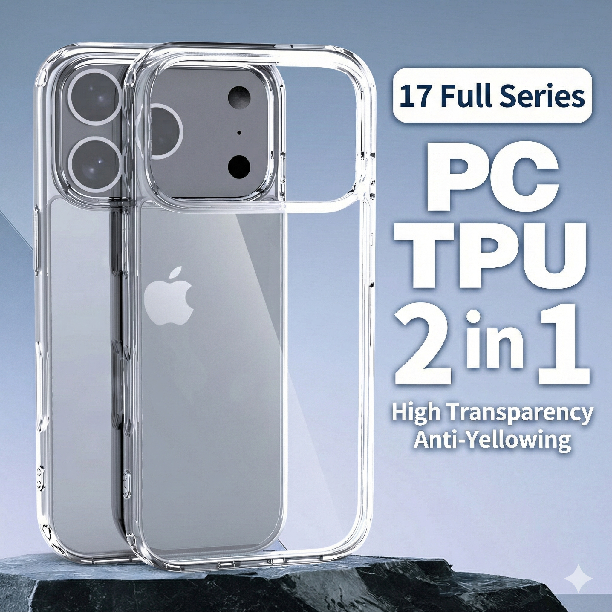 [NEW] iPhone 17 Series Crystal Clear Case | Premium Hybrid Protection - iPhone 17 Pro Max