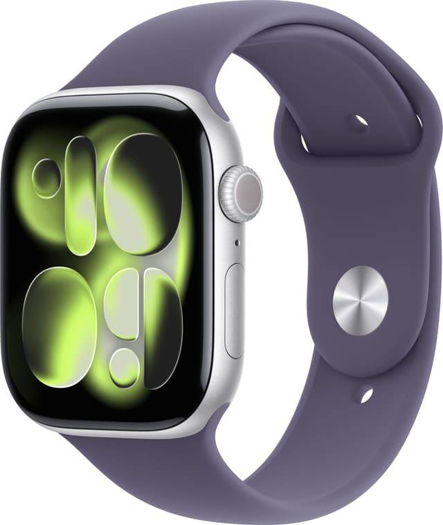 Apple Watch S11 46mm GPS (Silver Aluminium/Purple Fog Sport Band) S/M