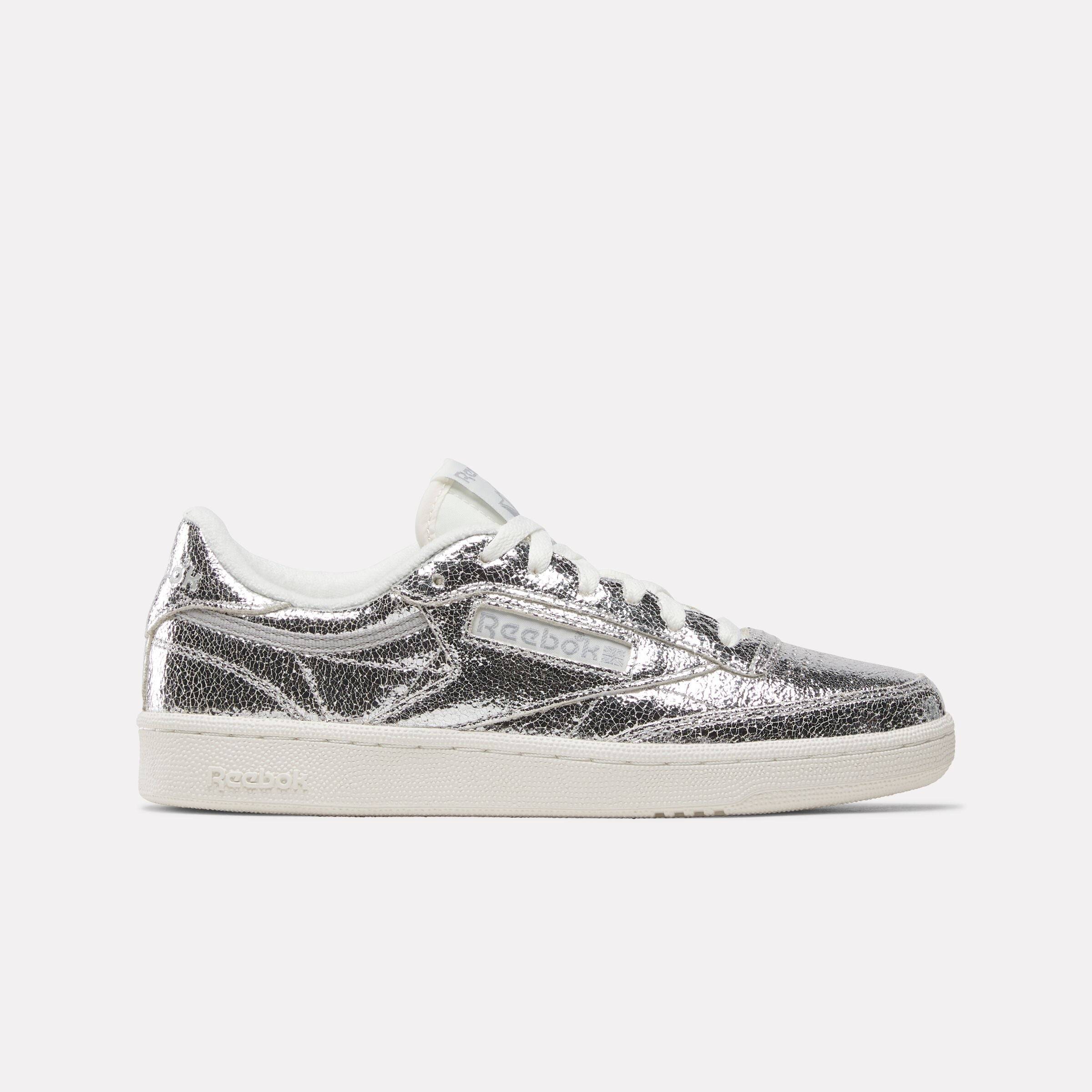Reebok - Club C 85 Women's Sneakers, SILVERMETALLIC/CHALK/NEWGREY1, Size: 42.5