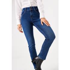 Garcia Jeans - Caro Curved Slim Fit Jeans i Dark Used - 33/32