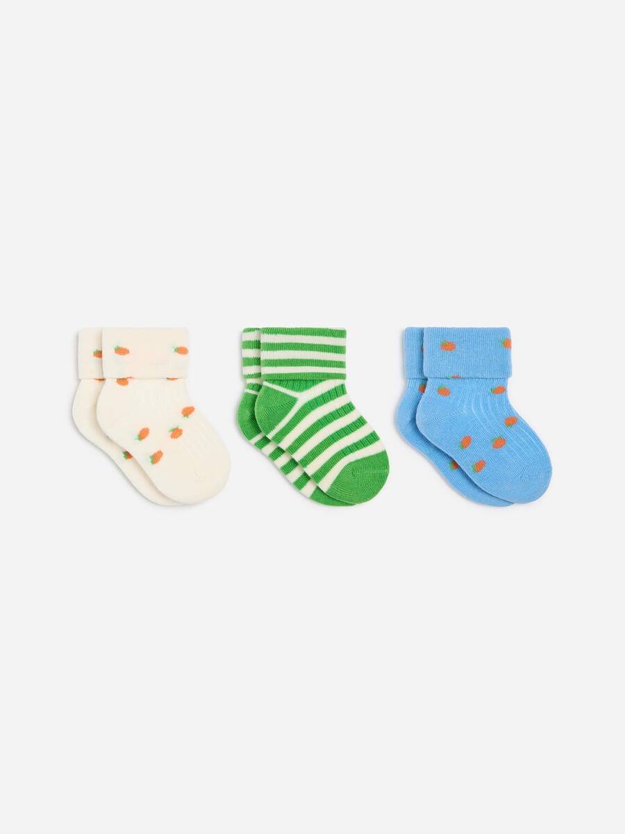 ARKET Rib Socks Set Of 3 Pairs -Blue, 10/12