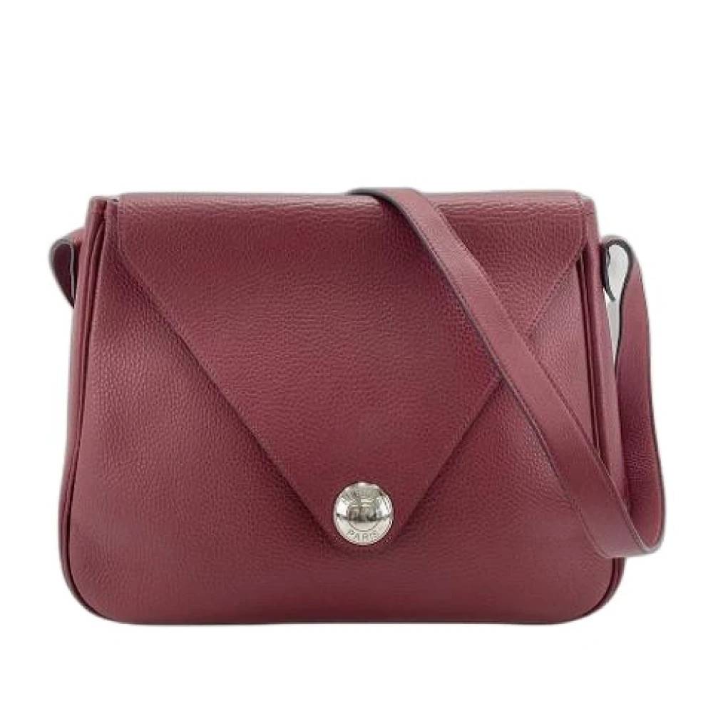 Hermès Vintage Pre-owned Shoulder Bag - Vintage - Dame - Rød - ONE SIZE - Uld