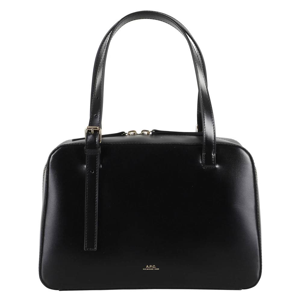 A.P.C. Virginie Box Bag - Tasker - Dame - Sort - ONE SIZE - Bomuld