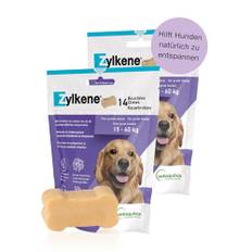 Vetoquinol Zylkene Chews 450 mg | Doppelpack | 2 x 14 Chews | Ergänzungsfuttermittel für Hunde | Kann dabei helfen Hunde in ungewohnten Situationen zu unterstützen