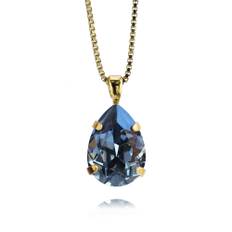Caroline Svedbom Halsband Mini Drop Denim Blue (Guld)