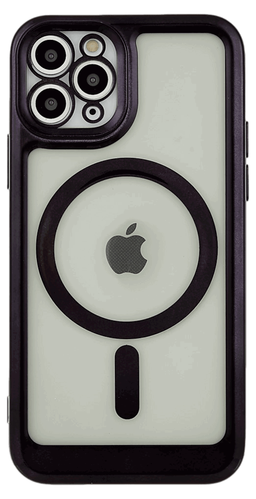 iPhone 11 Pro Max Cover med MagSafe i sort silikone