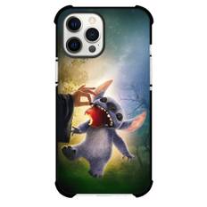 Lilo & Stitch Phone Case For iPhone Samsung Galaxy Pixel OnePlus Vivo Xiaomi Asus Sony Motorola Nokia - Stitch Eating Bad Apple Forest Background