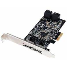 PCIe SATA 6G Raid card 4channel PCI-Express x4. SATA3.0. 2x ext. eSATA + 4x int. SATA Ports