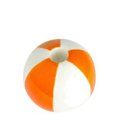 BALVI Ceramic Candle Holder Beachball, Orange 8 cm |Orange |H:8 cm