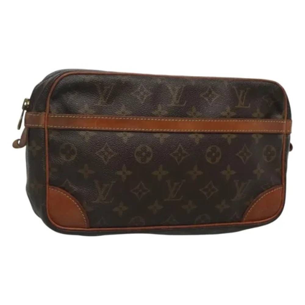 Louis Vuitton Vintage Pre-owned Canvas clutches - Vintage - Dame - Brun - ONE SIZE - Tyl