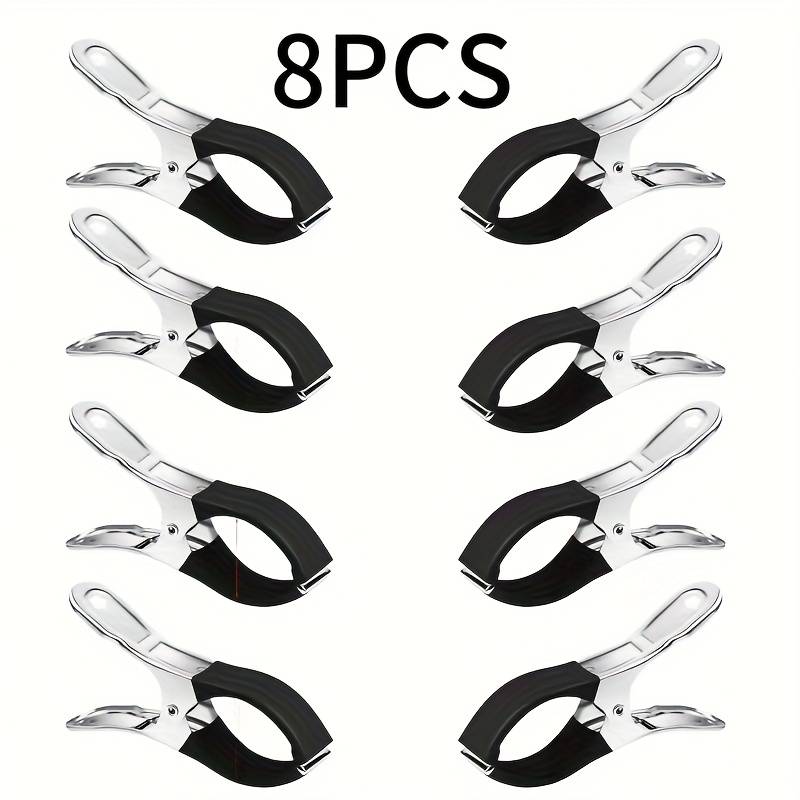 4pcs/8pcs Pool Cover Clips, Suitable For In-ground/above-ground Pools, Durable Wind-resistant Fasteners For Securing Pool Covers