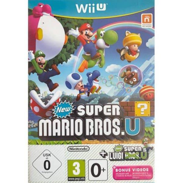 TV-spel - Nintendo - Super Mario Bros U + New Super Luigi U - Bundle - 1-4 spelare - Wii U Disc