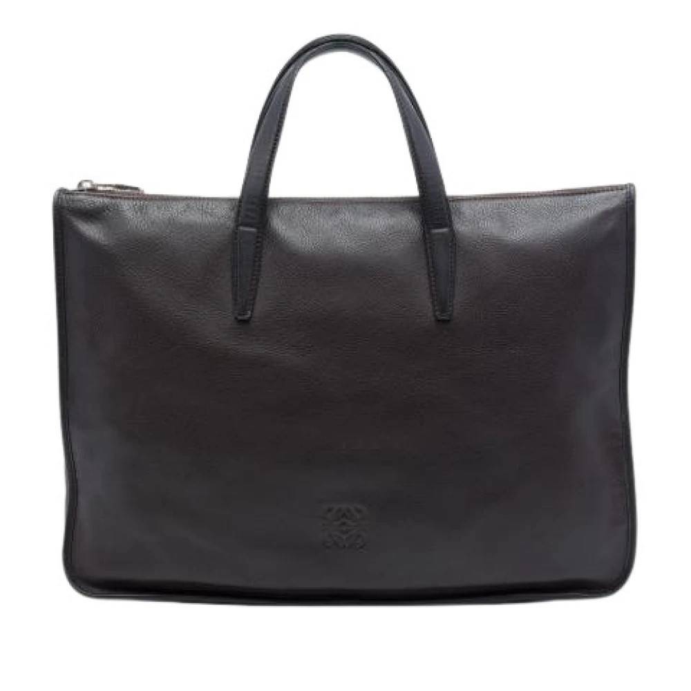 Loewe Pre-owned Pre-owned Business Tote Bag - Vintage - Dame - Brun - ONE SIZE - Læder