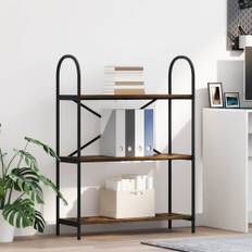 Hyllsystem Rökfärgad ek 80 x 30 x 109 cm Konstruerat trä