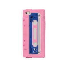 iPhone 5/5S/SE Retro Cover. Silikone kassetteb�nd. Lyser�d.