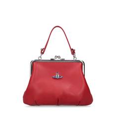 Granny Frame Napa Leather Bag - Red - 01