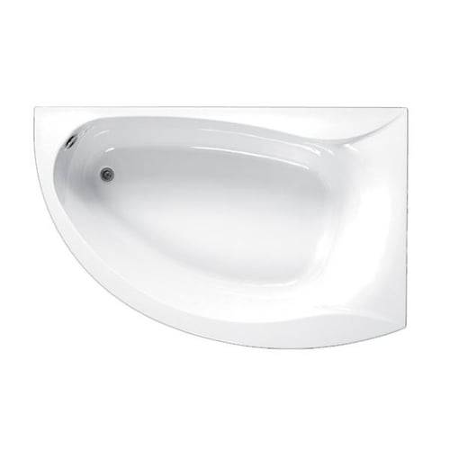 Strømberg Omega hjørnekar 1700x1000mm højre hvid akryl