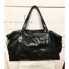 Weekendbag svart läder - The monte