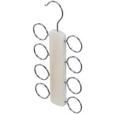 Galge för sjalar / slipsar, LIVING, 13,5 x H 25,5cm , Vit / Metall
