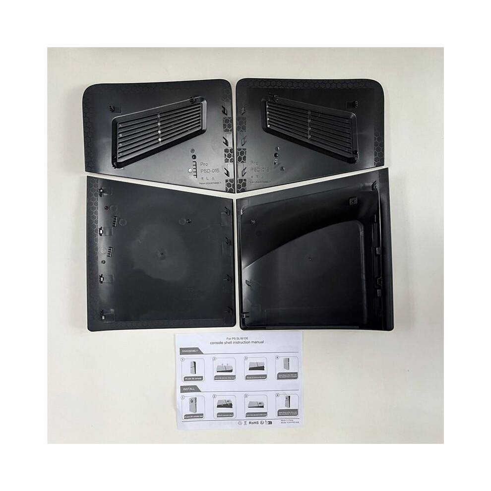 For PS5 Pro Protective Case Hard ABS Shell Anti-Scratch Cooling Vents Suitable for Disc Editions