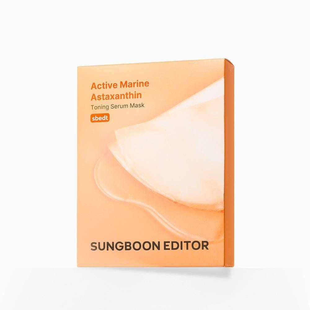 SUNGBOON EDITOR Aktiv Marin Astaxantin Toning Serummask (10ea)
