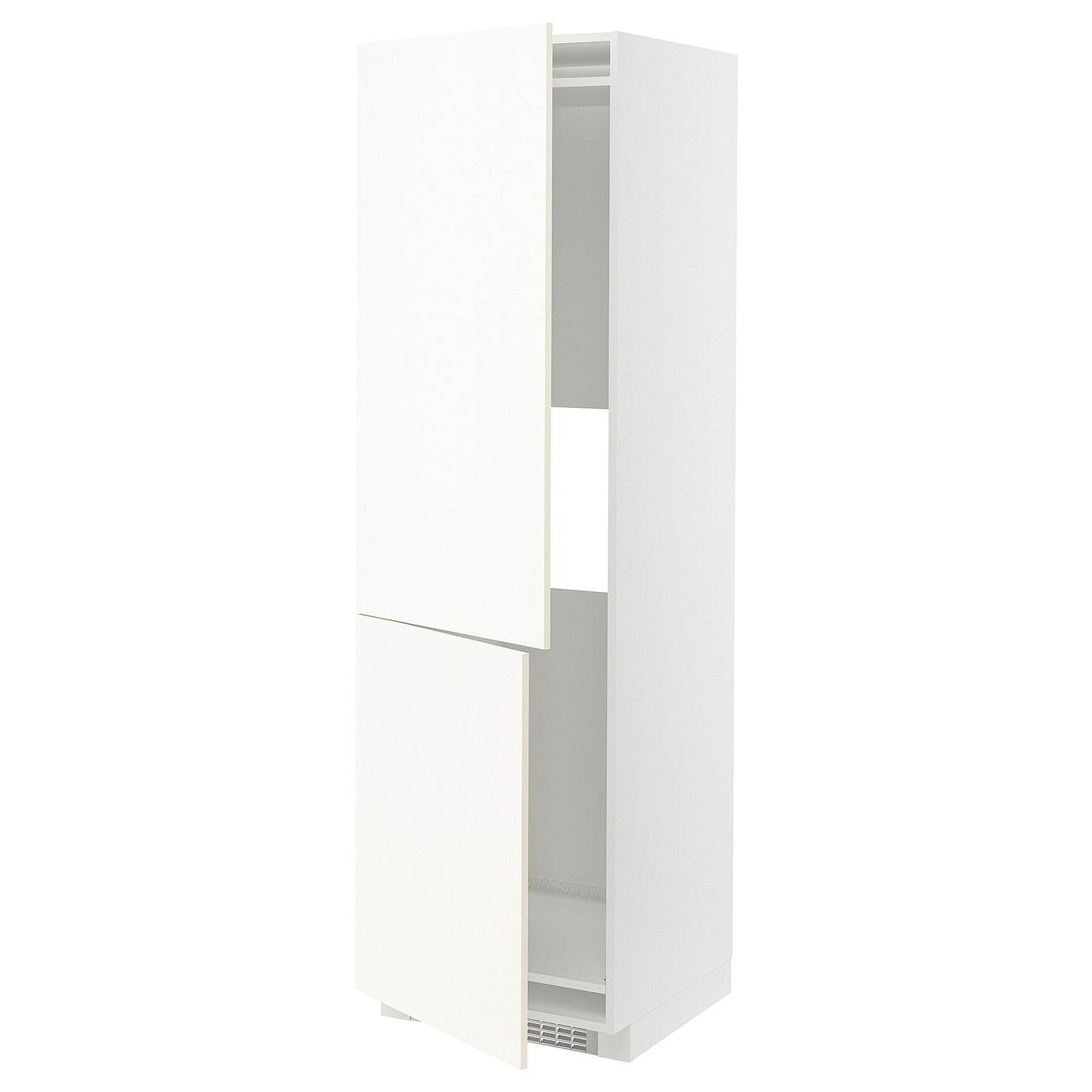 METOD hs f kyl el frys m 2d, vit/Vallstena vit, 60x60x200 cm