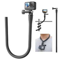 TELESIN Flexibel Apa Tail Selfie Stång för GoPro Hero 13/12/11/10/9/8/7/6/5/Max/Mini Black, DJI OSMO Action, Monopod, actionkamera tillbehör