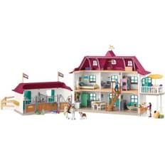 Landhus ved Søen og Stald Schleich Heste Horse Club Figurer 42706