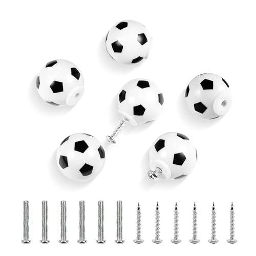 MABAHON 6 styck Dörrhandtag för fotbollsmål Dörrhandtag för barns skåp Dörrhandtag för skåp i garderob Barn och sportentusiaster