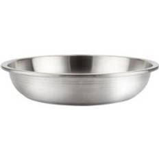 Matkvalitet tjock 304 rostfritt stål kryddfat tallrik rund sås ketch ris behållare kök picknick tallrikar middag tallrikar - 22cm