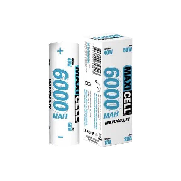 Maxi Cell Battery 21700 20A 6000mAh