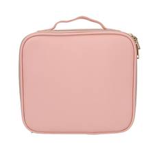 Travel Makeup Case with Large Lighted Mirror 3 Colors LED Brightness Portable Cosmetic Train Case