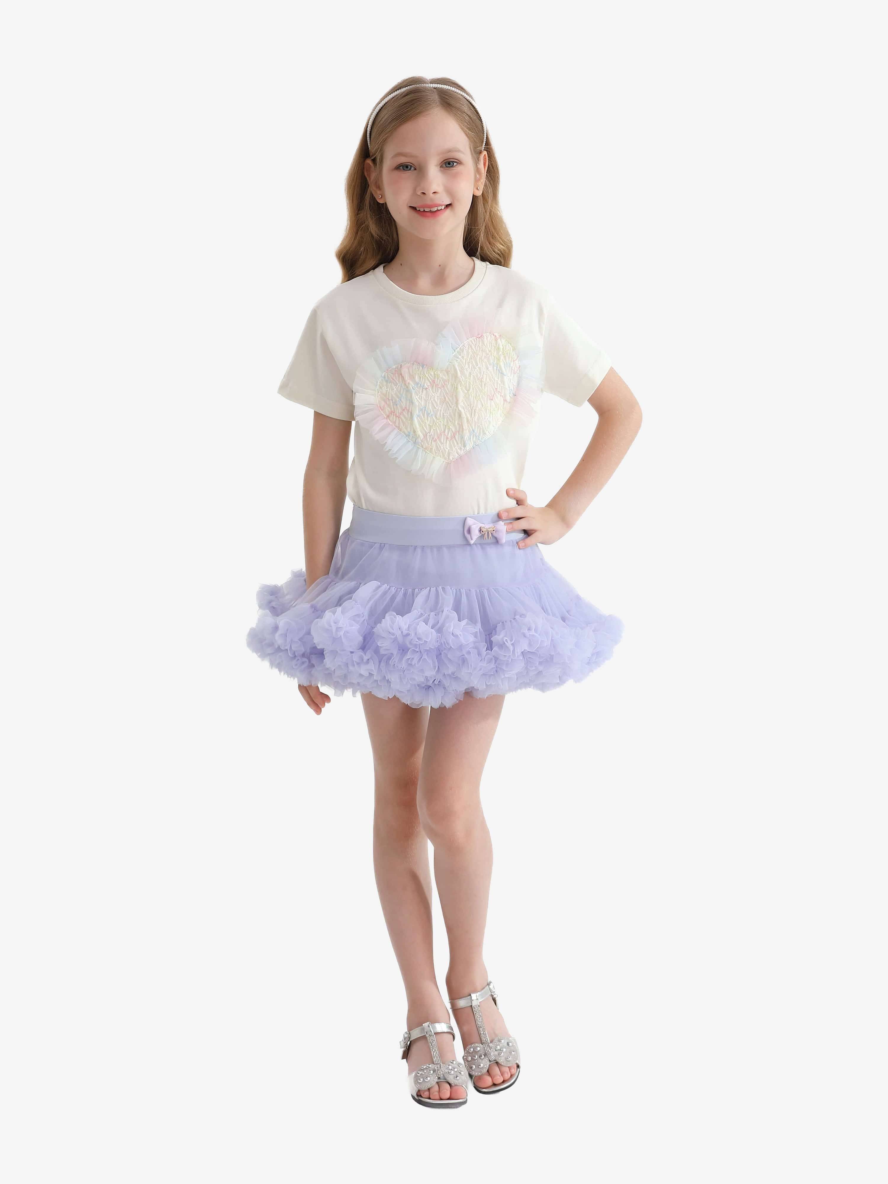 Multicolor Briona Heart Skirt Outfit - Multicoloured / 2Y-3Y (2Y-3Y)