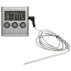 BBQ Thermometer Meat Food Cooking Probe Thermometer with Timer Temperature Measuring Tool