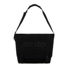 Kenzo, Taske, Herre, Sort, ONE SIZE, Uld, Large Messenger