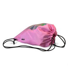 Lejon - Rosa Gymbag - Gympapåse - Storlek 0 - Dubbla remmar, kan bäras som ryggsäck