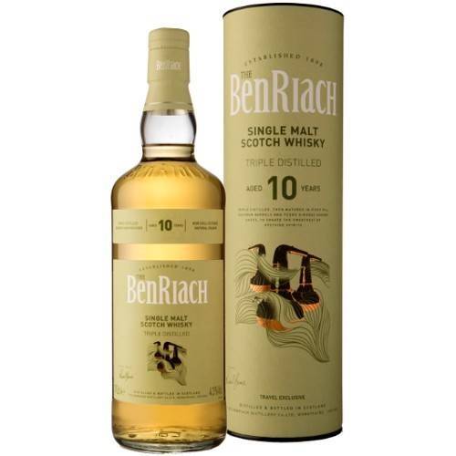 Benriach 10 Y.O. Triple Distilled Speyside Whisky.