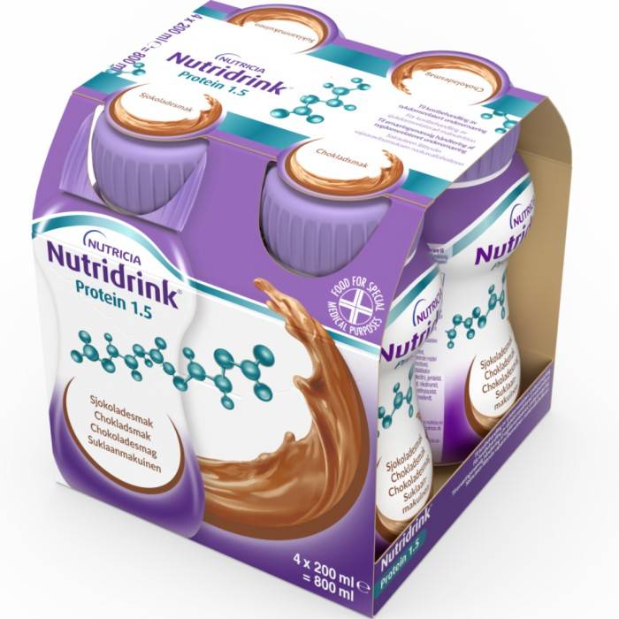 Nutridrink Protein Chokladsmak 4 x 200 ml