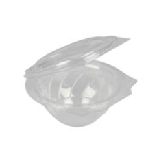 Salladsskål, Ø15cm, 500 ml, 500 ml, klar, RPET, med gångjärn - (400 st.)